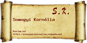 Somogyi Kornélia névjegykártya