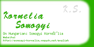 kornelia somogyi business card